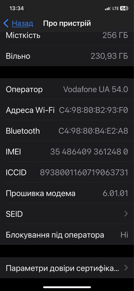 Iphone x 256 gb.