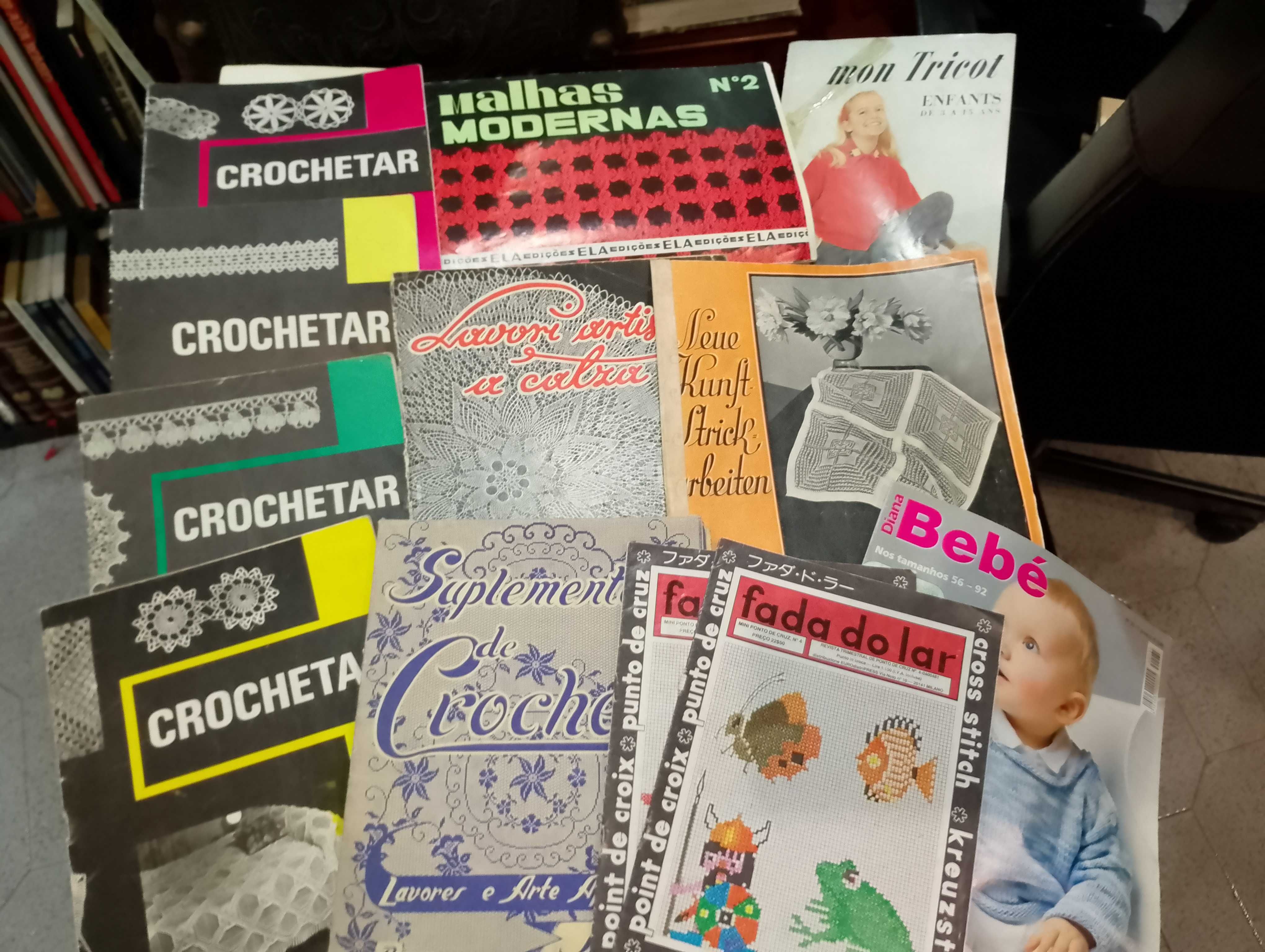 Crochê / / Tricot etc etc 30 revistas antigas