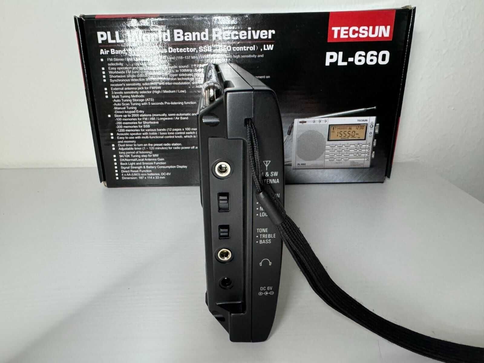 Tecsun PL-660 всеволновой радиоприемник + USB зарядный кабель