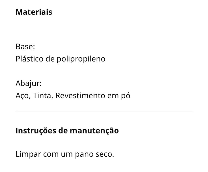 Candeeiro suspenso, preto, 38cm (semi-novo)