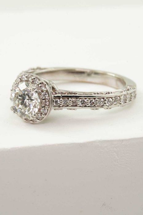 Złoty pierścionek 14K Brylanty 1.22ct