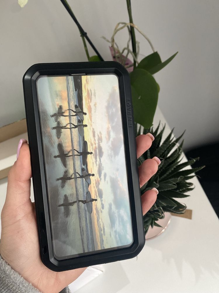 Etui pancerne + szkło LOVE MEI Galaxy S20 FE, czarne