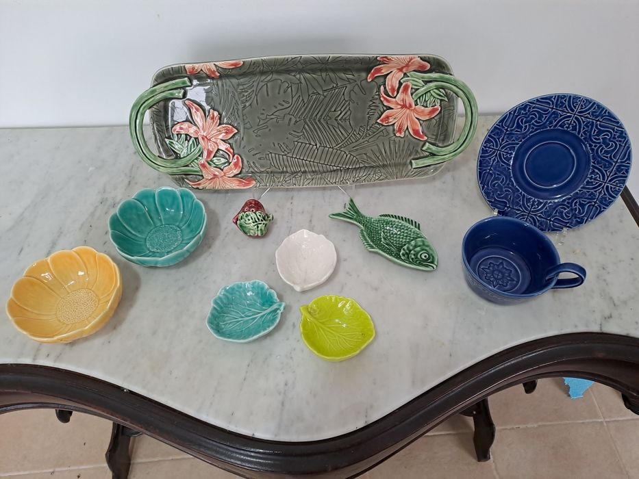 Conjunto de 9 peças Bordallo Pinheiro