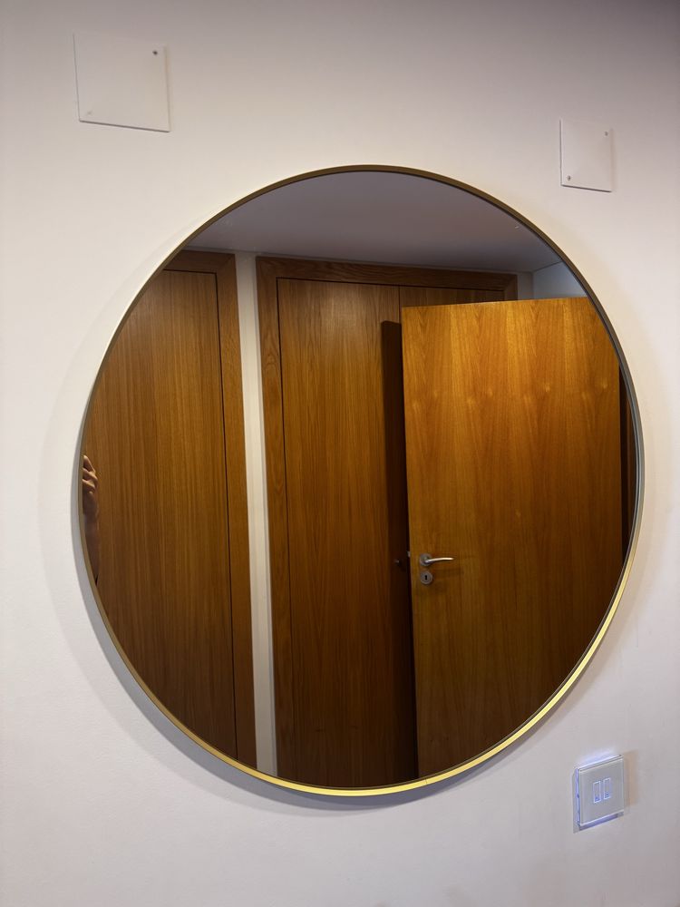 Espelho IKEA LINDBYN dourado , 80cm