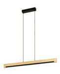 Lampa wisząca CAMACHO LED 25,5W 3000K - czarny/drewno