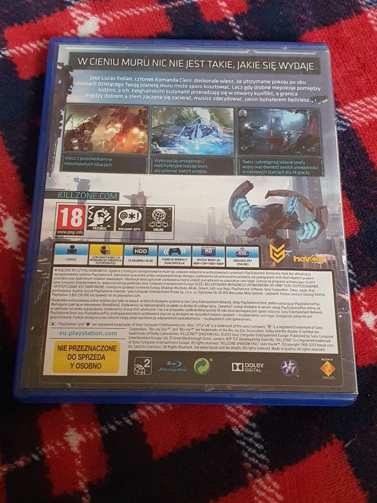Gra na Playstation 4,5 Killzone Shadow Fall