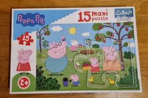 Puzzle dla najmłodszych świnka Pepa