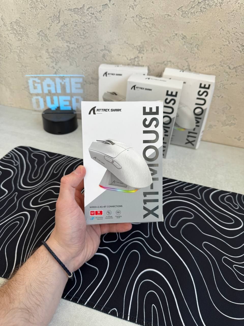 МЕГА РОЗПРОДАЖ! Ігрова мишка ATTACK SHARK X11/White/Black