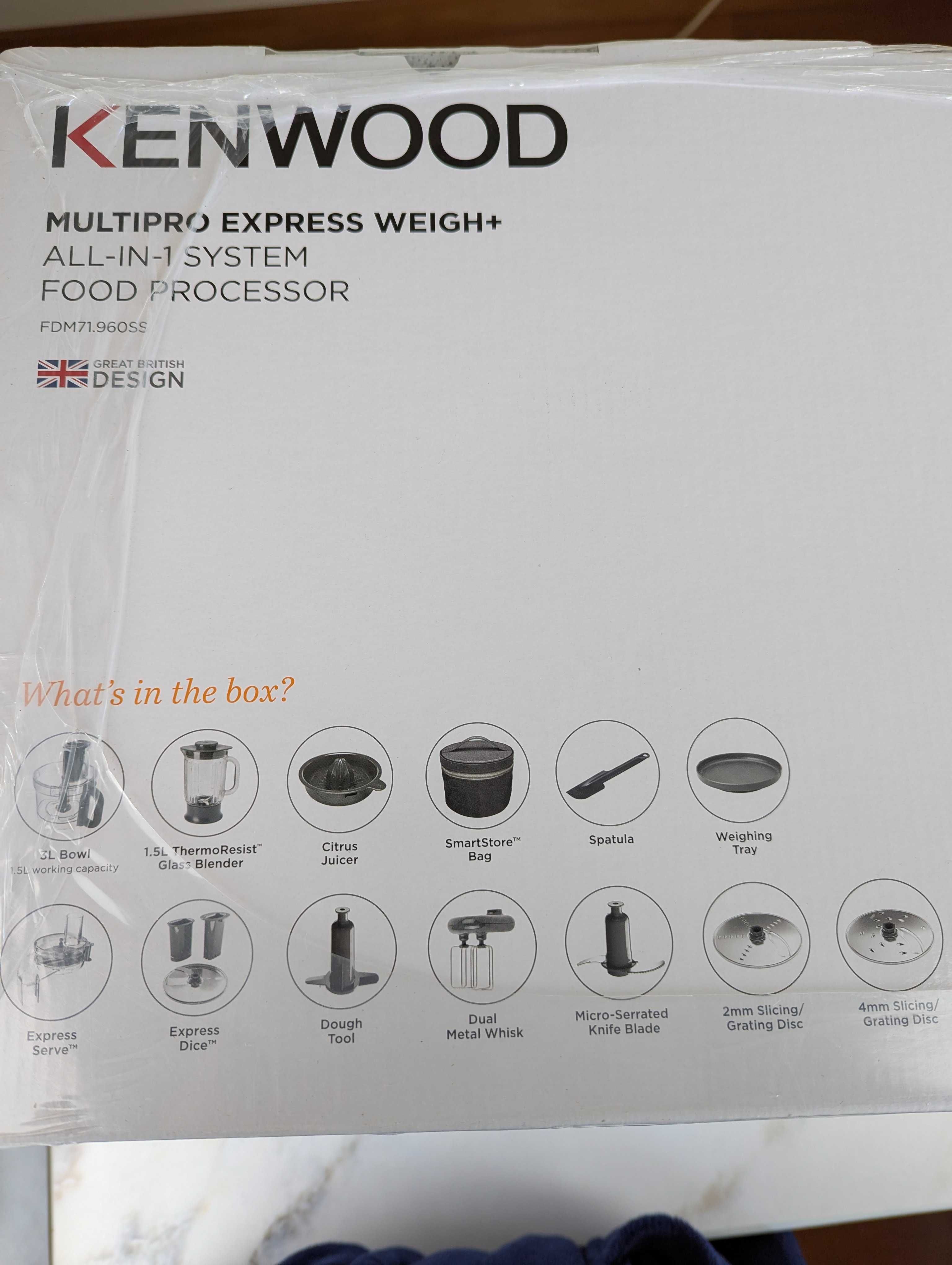 NOVO - Processador KENWOOD Multipro Express Weigh + FDM71.960SS