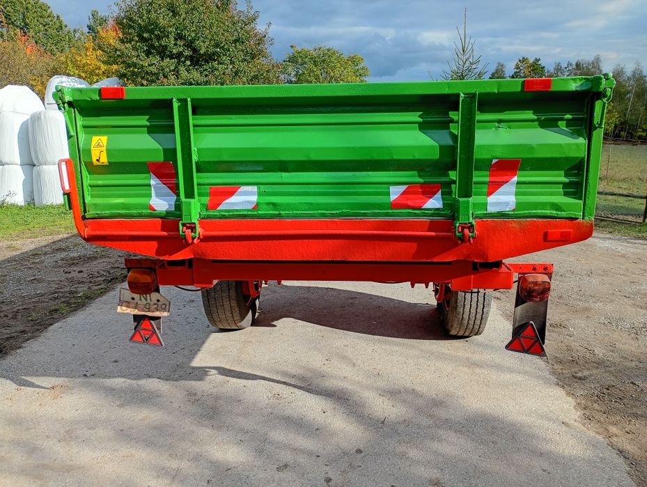 Przyczepa jednoosiowa wywrotka 5 ton Resor dwa siłownik ! Hamulce