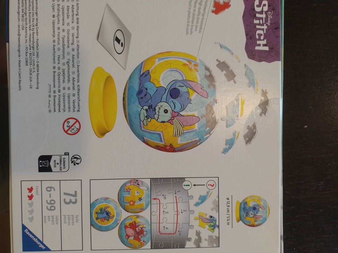 Puzzle 3D kula, Stitch
