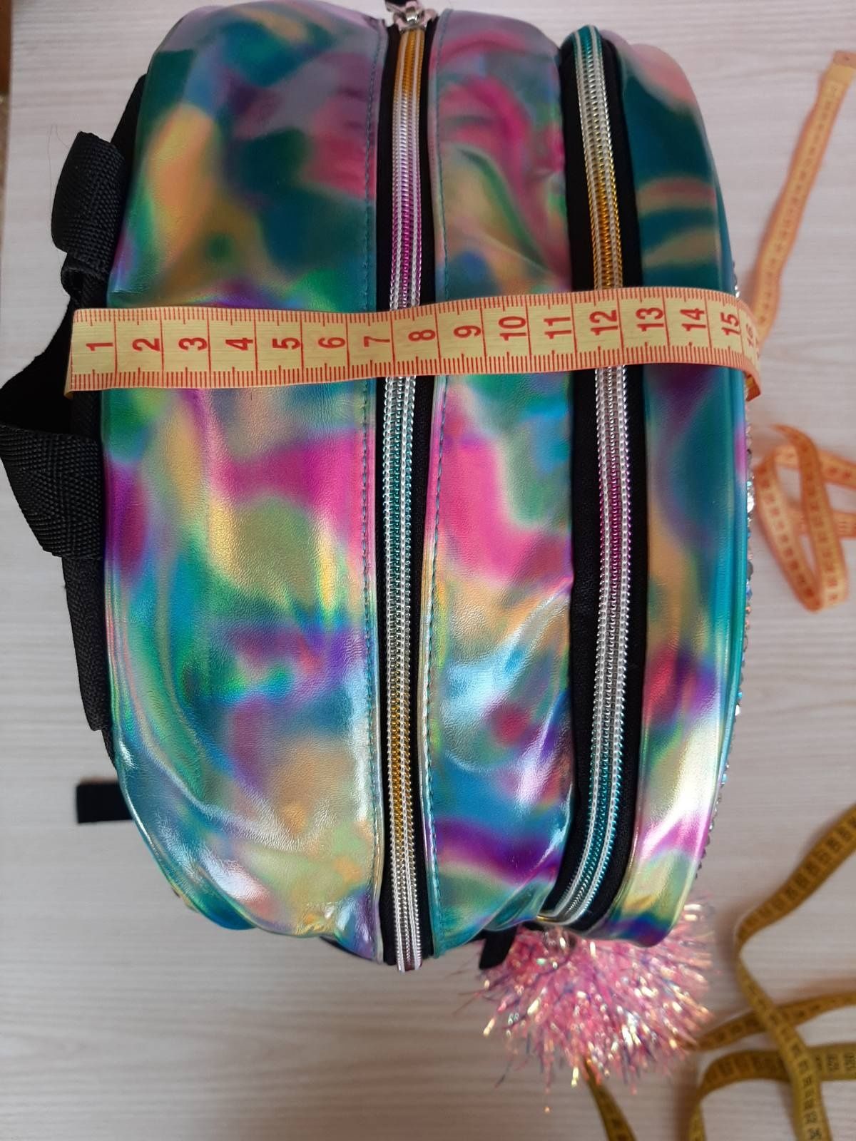Новий вмісткий шкільний рюкзак з пайєтками та єдинорогом, Портфель