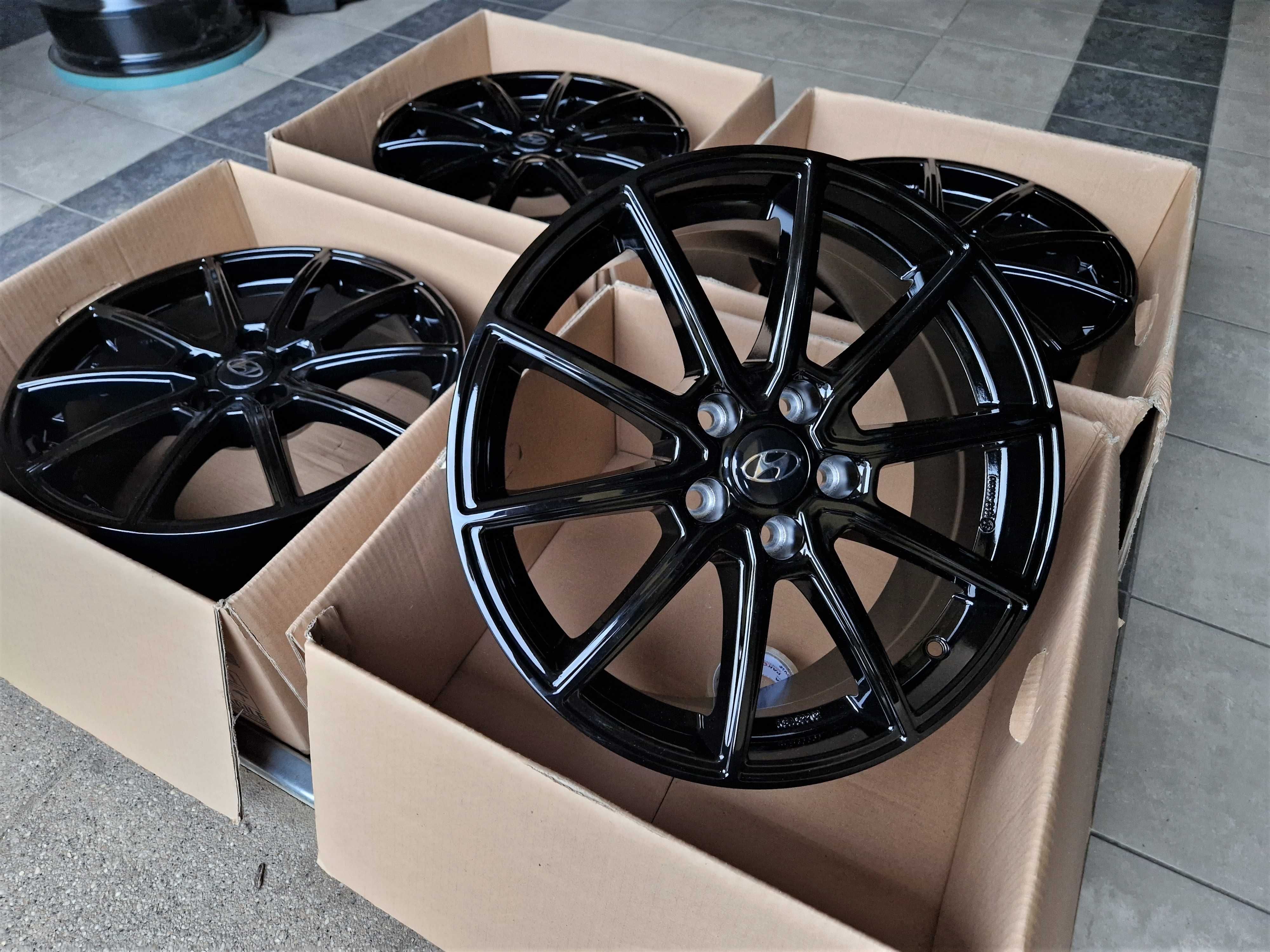 Alufelgi 17 5x114,3 Hyundai i30 i40 ix35 Tucson Santa Fe Czarne ! 701#