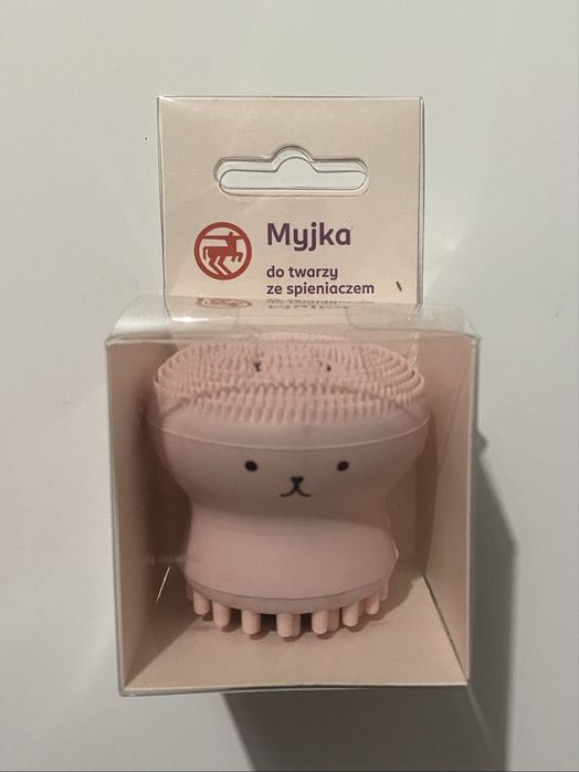 Różowa myjka ze spieniaczem do twarzy Rossmann nowa nieużywana