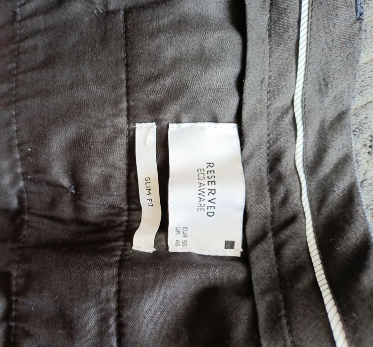 Garnitur męski Reserved 56 slim fit