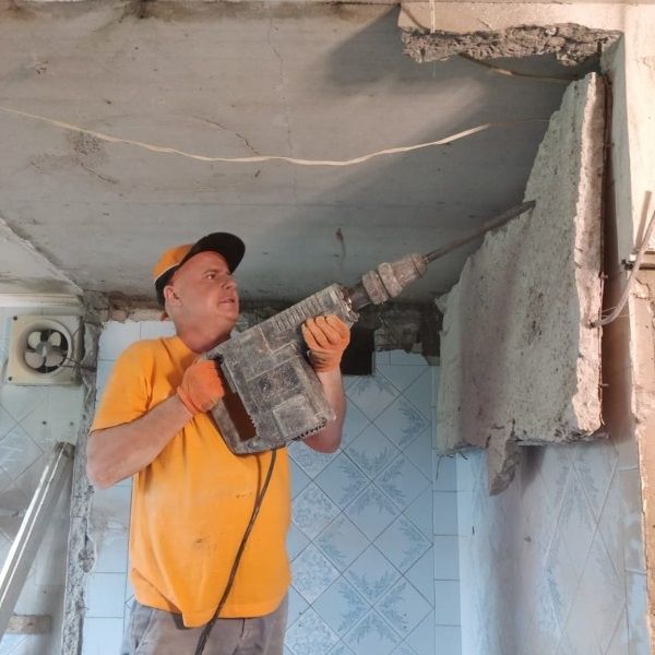 Демонтаж+ вівіз мусора демонтажні роботи алмазний різ