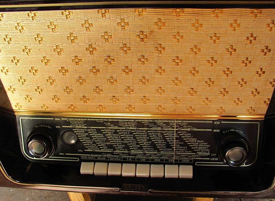 STARE Radio lampowe - KAISER - Oryginał - Sprawne - Grundig Blaupunkt