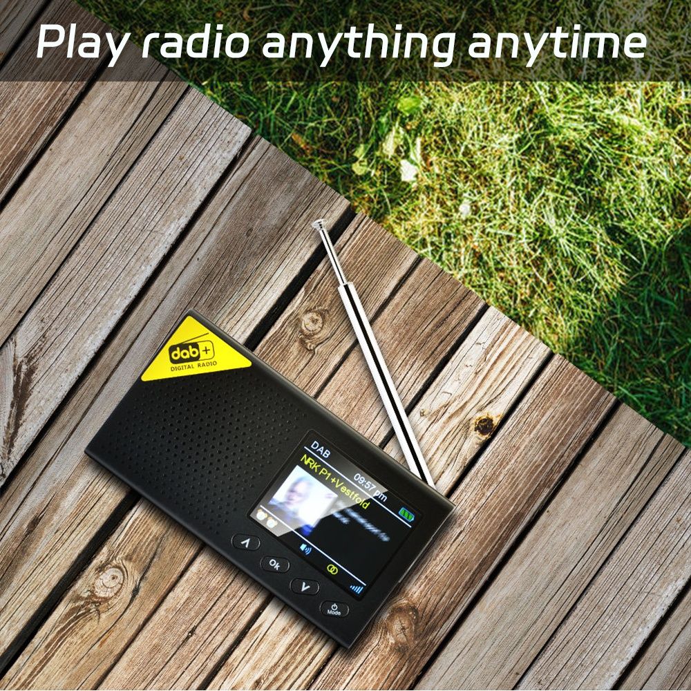 Rádio Digital Portátil FM DAB+ com Bluetooth **NOVO**