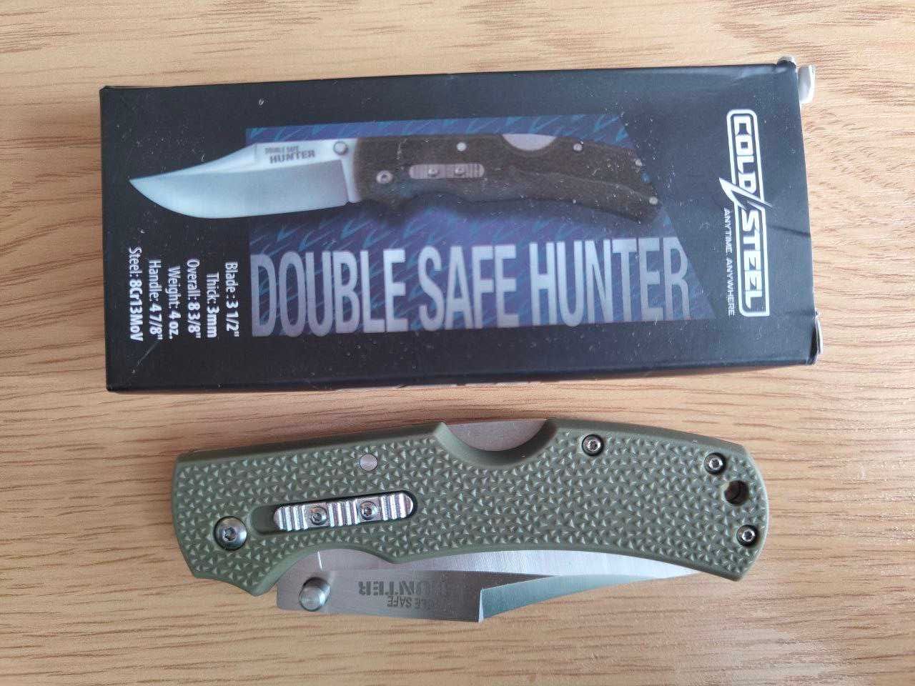 Брелок EDC складень Cold Steel Double Safe Hunter OD Green CS-23JC