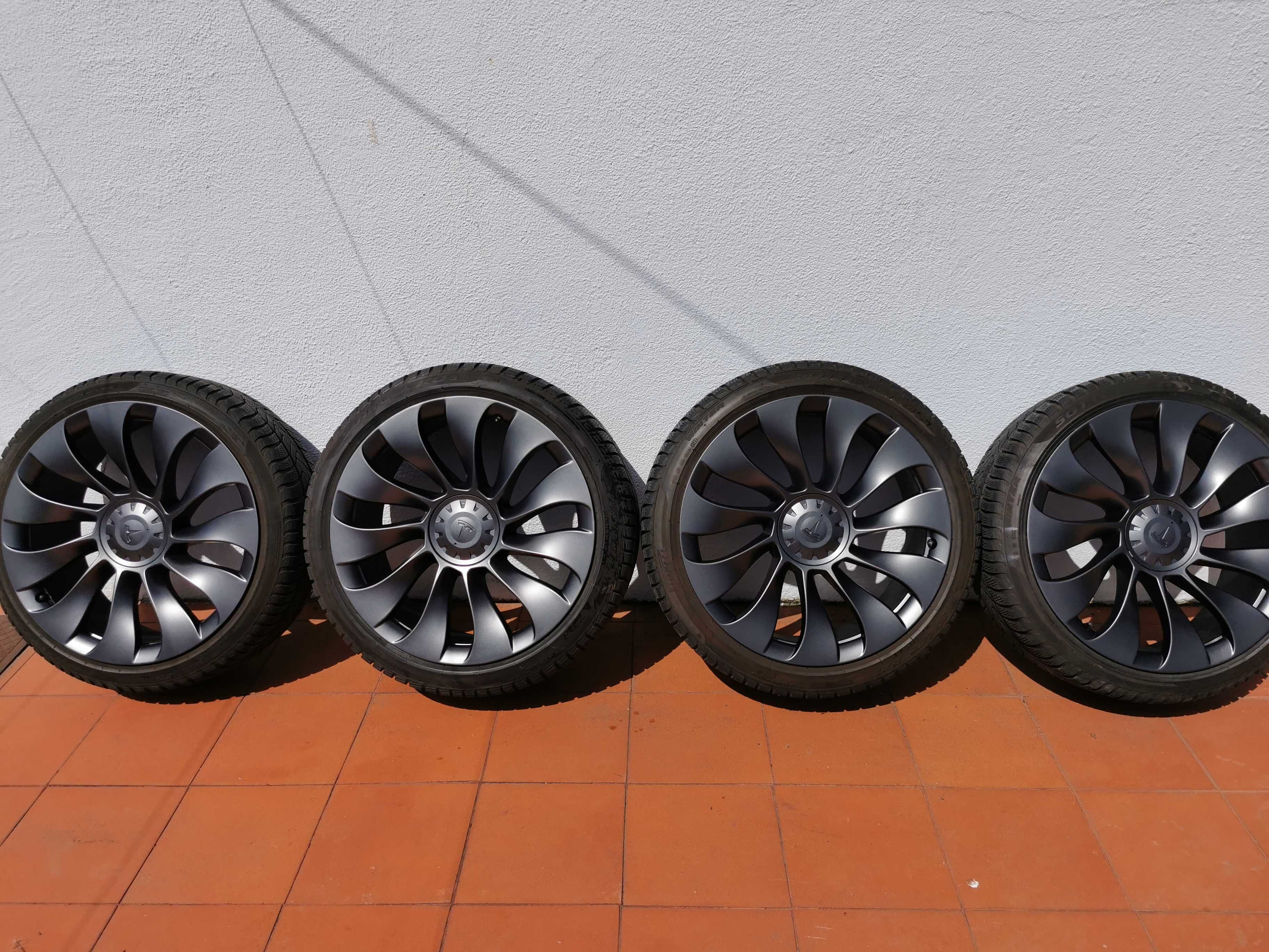 Jantes Tesla Uberturbine 21' originais + pneus