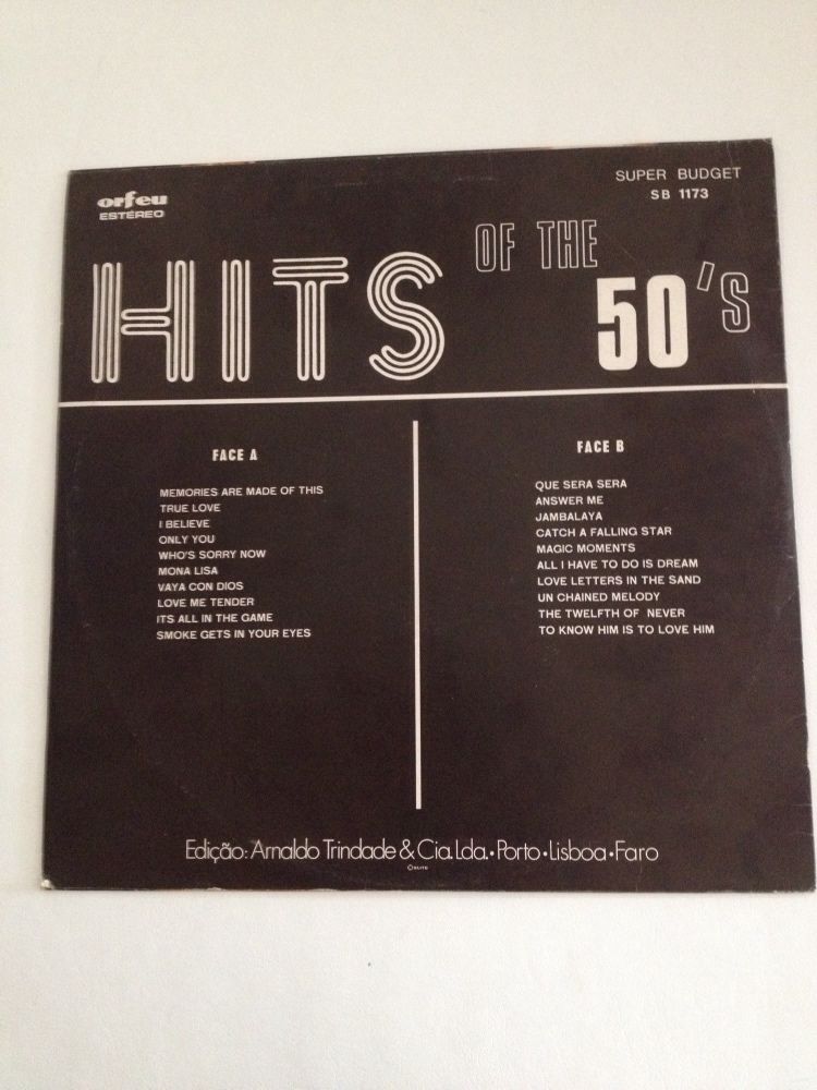 LP vinil "Hits of the 50s"