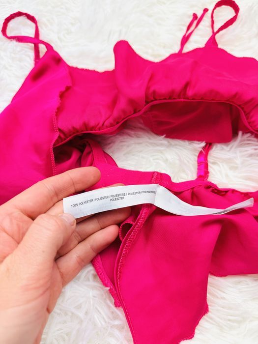Biustonosz miękki top satynowy XS/S 34/36 różowy Primark
