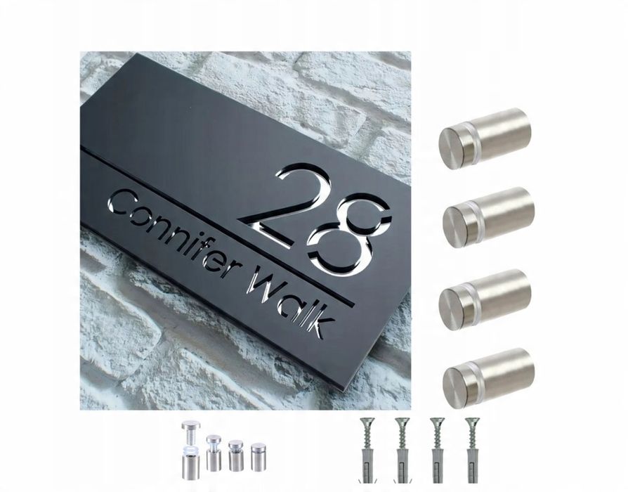 Tabliczka Adresowa Na Adres Posesji Dom Mieszkanie Zewnętrzna 19x29cm