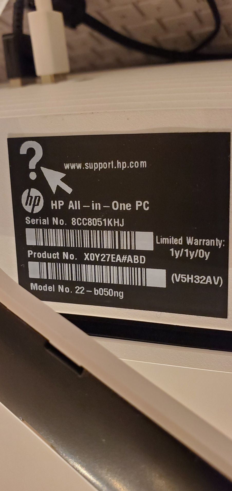 Komputer HP All in One PC 22-b050ng