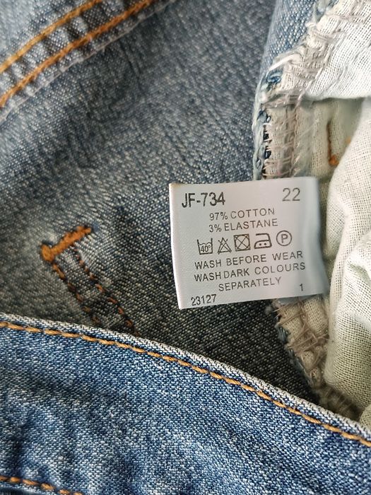 р 22 / 56-58 сині джинси штани слім великі батал із високою талією