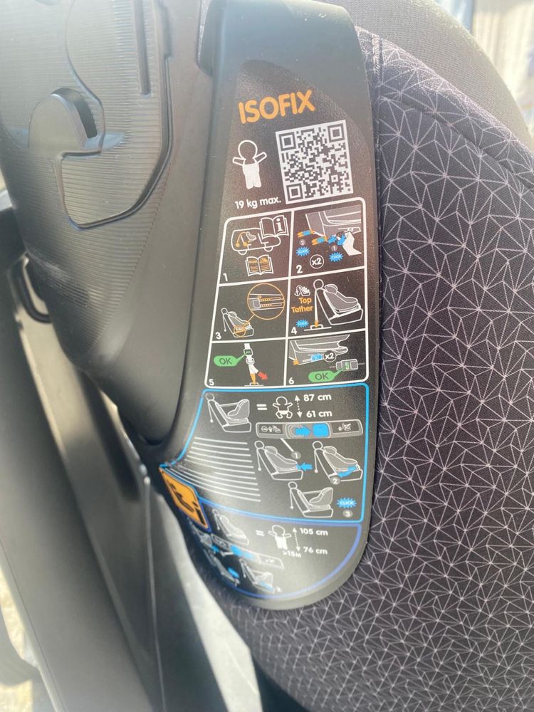 Cadeira auto bebeconfort. Isofix rotativa