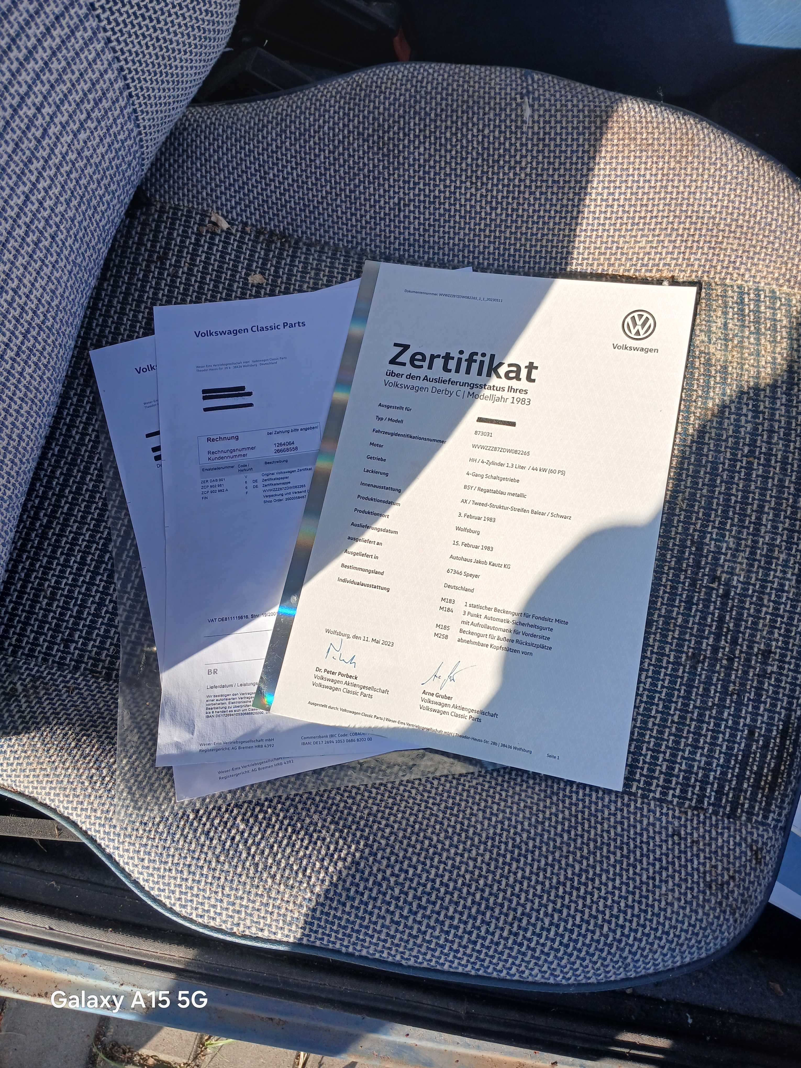 VW Derby z Niemiec do renowacji   mało spotykany model rarytas 42 lata