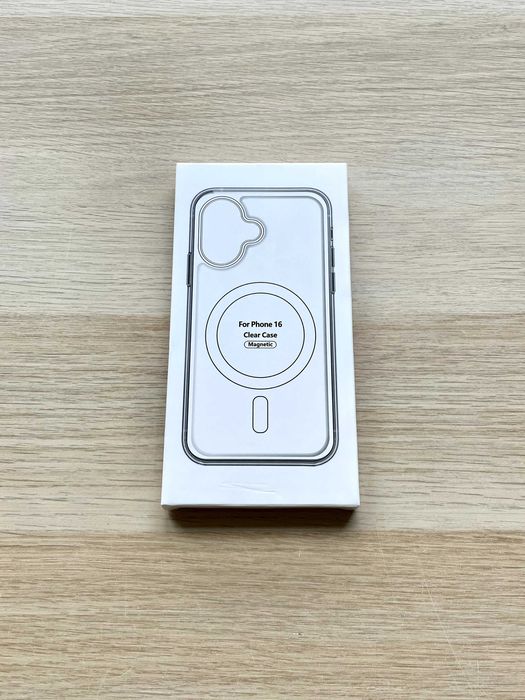 Przezroczyste Silikonowe Etui z MagSafe do iPhone 16 – Nowe