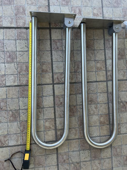 Поручні інвалідні з нержавійки.