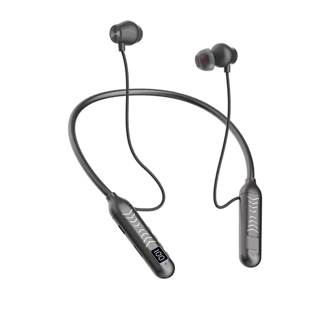 Słuchawki bluetooth z LCD czarne