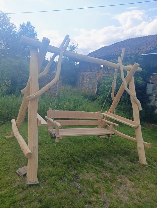 Huśtawka dębowa solidna