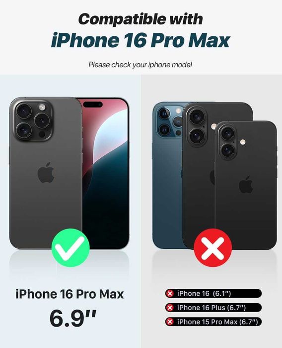 OCASE skórzane etui iPhone 16 Pro Max portfel jasny brązowy 2w1+ pasek
