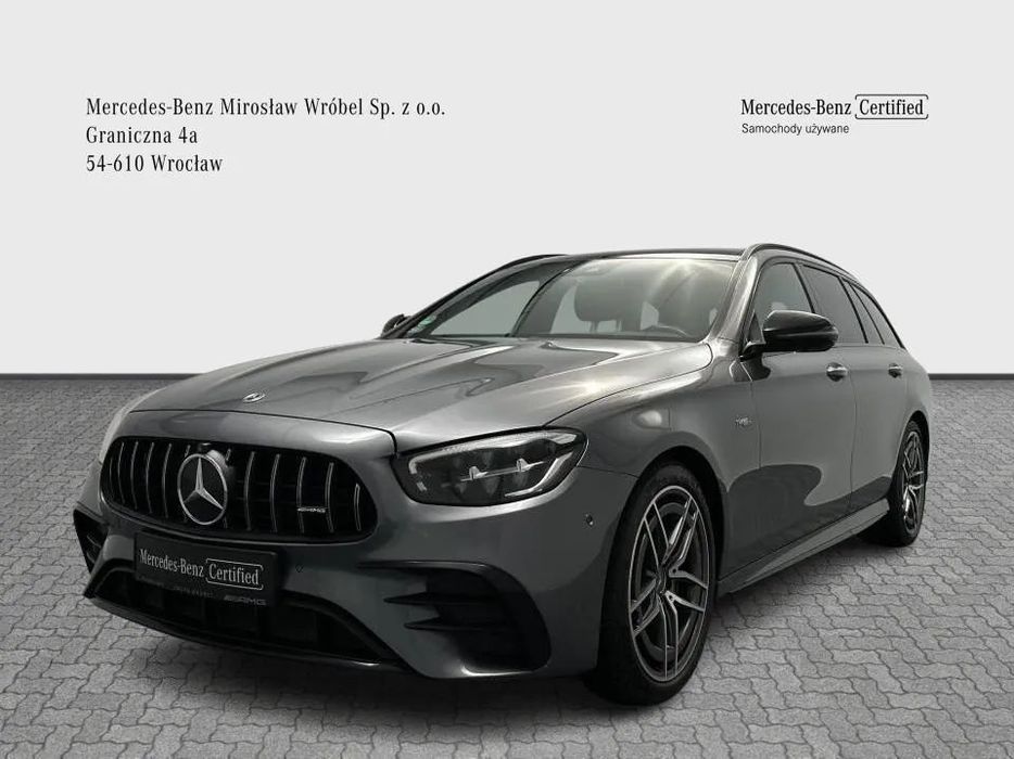 Mercedes-Benz Klasa E FV23%, Burmester, Airmatic, LiveTraffic, AMG Night, Ambiente, Keyless-