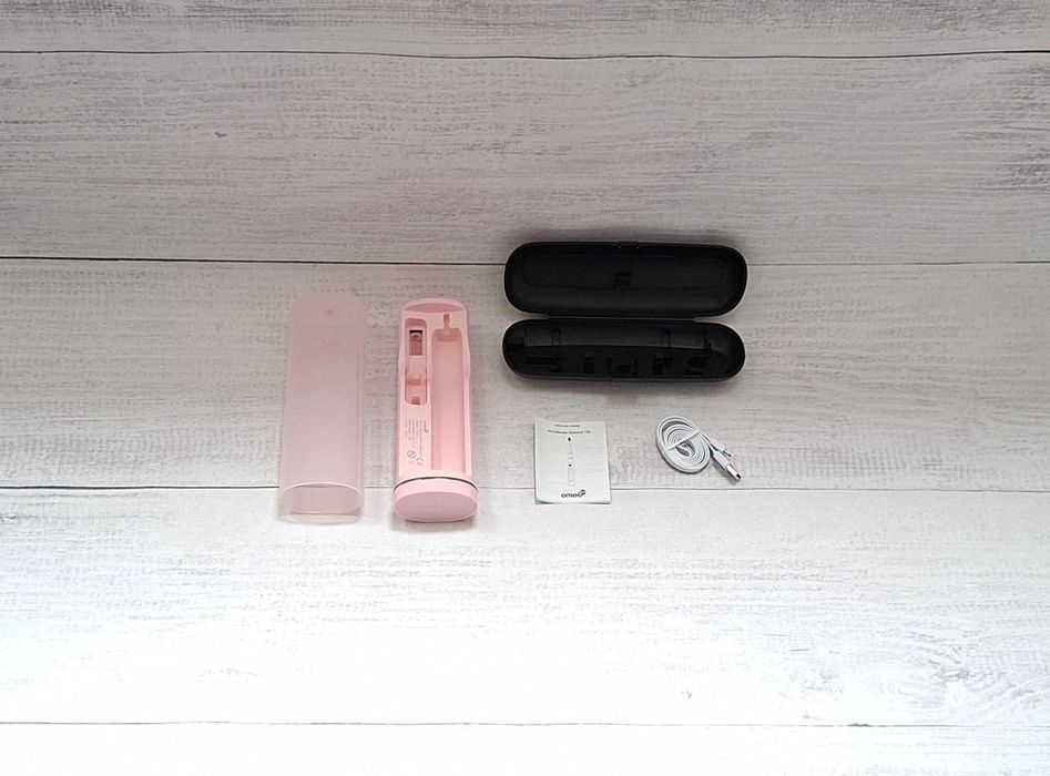 Etui x2 OMEO +365 Classic Black UV Sanitizer PINK szczoteczka soniczna