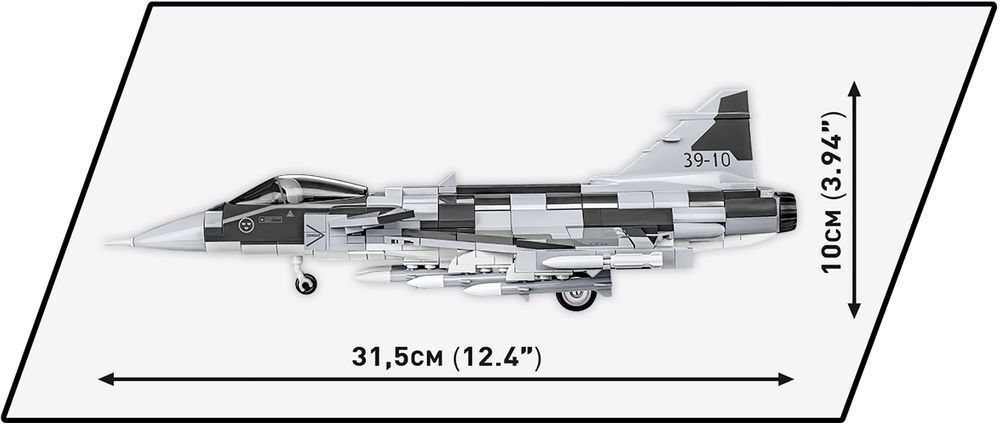 Klocki Cobi 5820 Samolot Saab Jas 39 Gripen E Armed Forces 480 El.