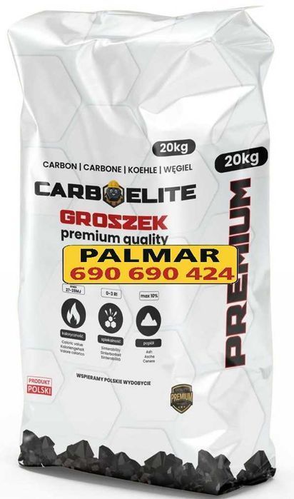 NAJTANIEJ! Ekogroszek Carbon Premium 28MJ carboelite groszek węgiel