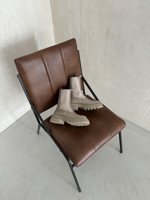 Зимові челсі беж на худеньку ніжку