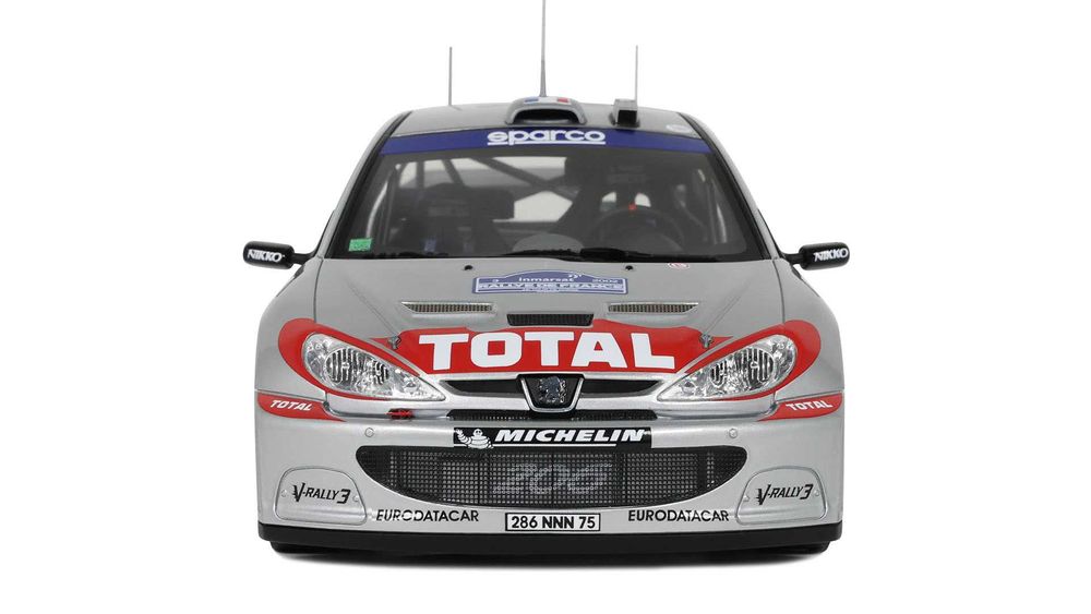 1:18 Otto Peugeot 206 WRC #3 Winner Rallye Tour de Corse 2002 Panizzi