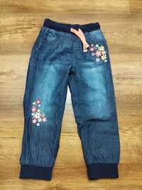 Spodnie dla dziewczynki a'la jeansy na podszewce R.98 Nowe z metką