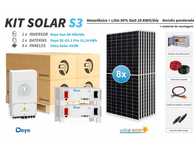 Kit de lítio Deye S3 20 kwh por dia com bateria de 10,24 kwh 90% DOD