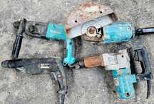 Makita Atlas Copco szlifierka młotowiertarka młot zestaw narzędzi