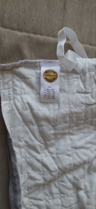 Плюшеве двошарове покривало-ковдра на блискавці 135х200см, сірий