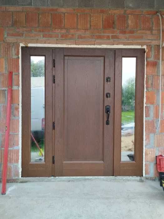 Drzwi zewnętrzne dębowe!dostawa GRATIS!Czyste Powietrze! Montaż!Ral!