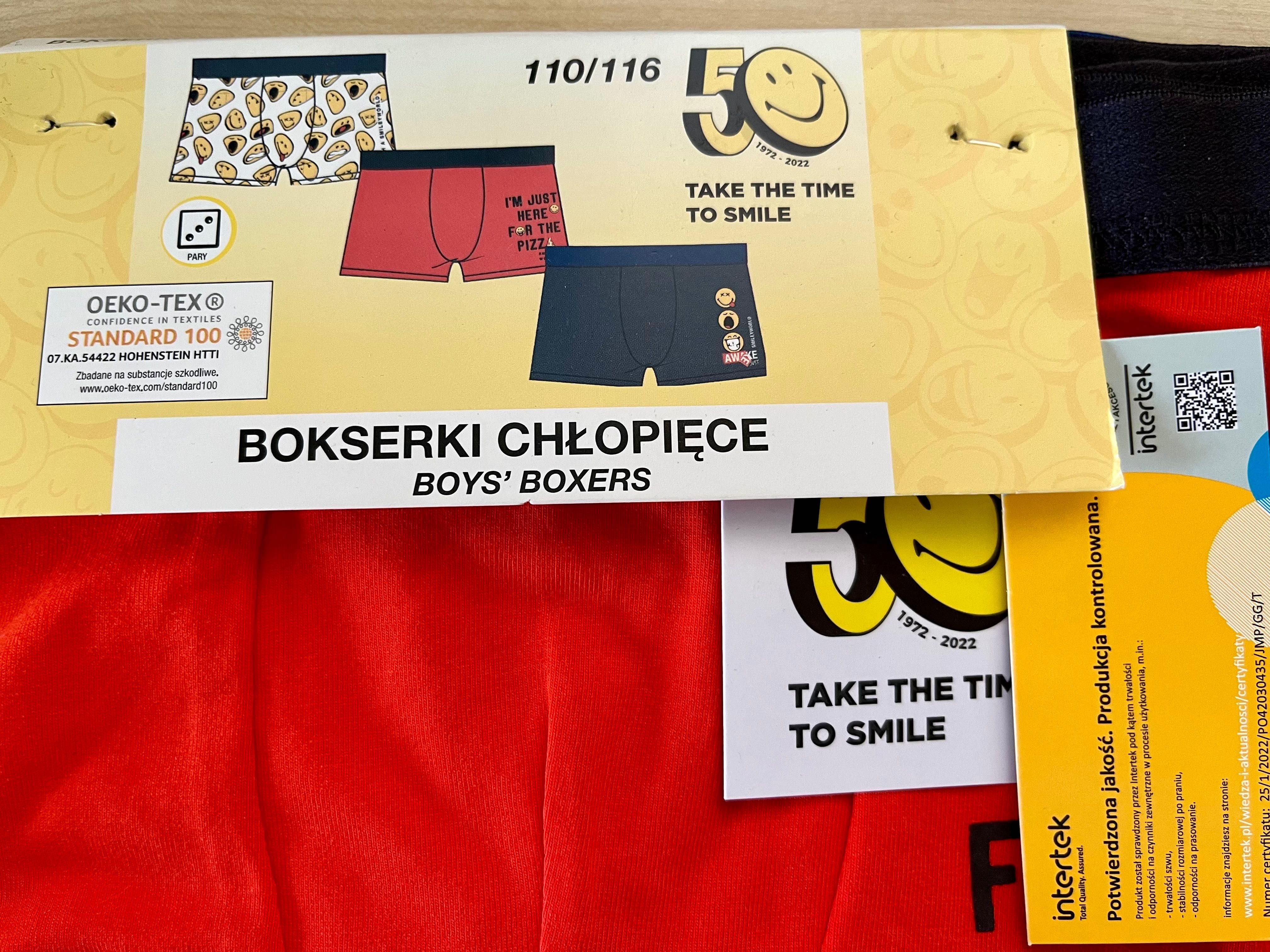 Bokserki chłopięce Smiley World rozm. 110/116