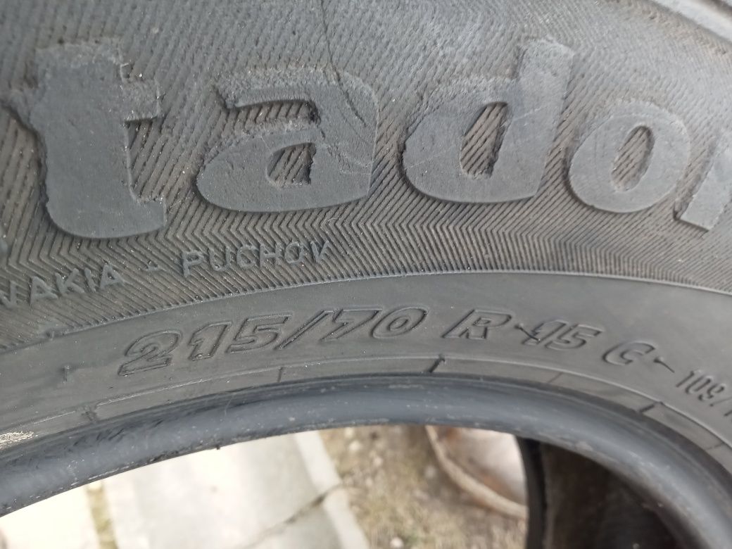 4x Opony Używane Całoroczne 215/70R15C Matador