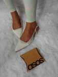(38) ASOS Design/ Białe baleriny z odkrytą piętą z Londynu, NOWE